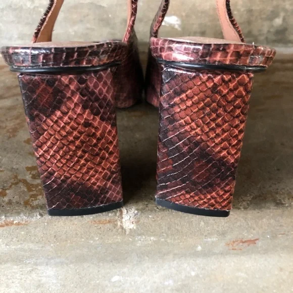 Chinese Laundry pink snake sling back pump - Picture 6 of 11